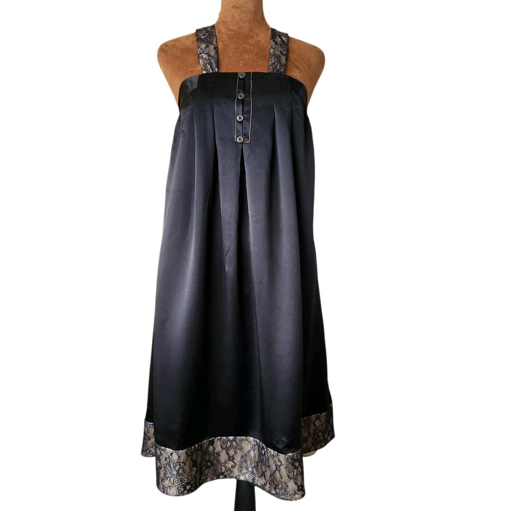 NWT Maison Mayle Black Cocktail Dress‎ Size 6 Silk Lace Sleeveless Party $565